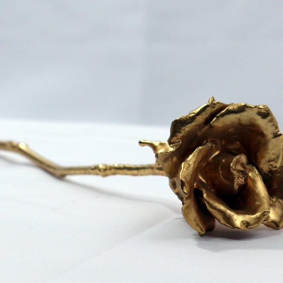 24K Gold Dipped Real Rose - Picture 4 of 7